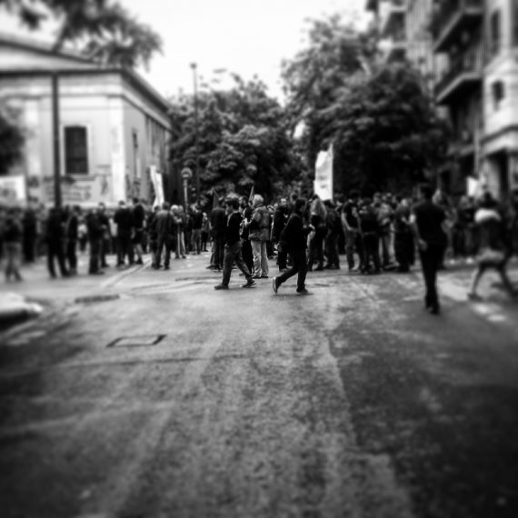 protesters (center of athens)